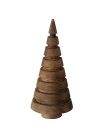 Deko-Weihnachtsbäume-Set Abiola aus Kiefernholz, 3-tlg., Kiefernholz, Dunkles Holz, Ø 6 x H 15 cm