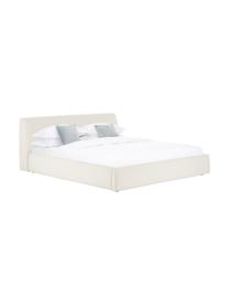 Polsterbett Cloud mit Stauraum, Bezug: Fein strukturierter Webst, Korpus: Massives Kiefernholz, FSC, Webstoff Beige, B 140 x L 200 cm