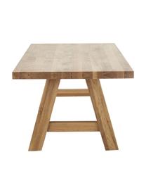 Tavolo in legno di quercia Ashton, Legno massiccio di quercia oliato 
100% legno FSC proveniente da foreste sostenibili, Legno di quercia, Larg. 200 x Prof. 100 cm