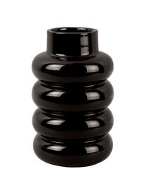 Keramik-Vase Bobbly Glazed, Keramik, Schwarz, Ø 15 x H 24 cm