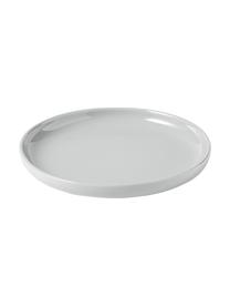 Sada porcelánového nádobí Nessa, pro 4 osoby (12 dílů), Vysoce kvalitní porcelán, Světle šedá, Pro 4 osoby (12 dílů)