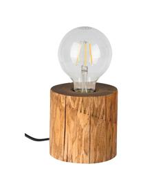 Lámpara de mesa pequeña de pino Trabo, Cable: plástico, Madera de pino, Ø 12 x Al 10 cm