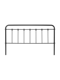 Zagłówek do łóżka z metalu Industrial, Metal malowany proszkowo, Czarny, S 189 x W 114 cm