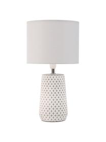 Lampa stołowa Pretty Purity, Biały, szary, Ø 21 x W 37 cm