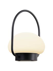 Přenosná stmívatelná venkovní stolní lampa Sponge, Bílá, černá, Ø 23 cm, V 28 cm