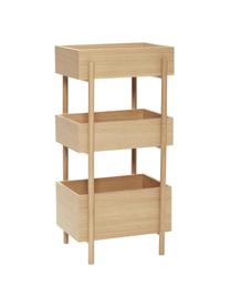 Rangement en bois de chêne Stack, Bois de chêne, certifié FSC, Bois de chêne, larg. 43 x haut. 90 cm