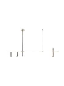 Veľká závesná lampa Cassandra, Odtiene matnej striebornej, Š 143 x H 73 cm