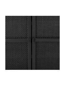 Sideboard Trento mit Türen, Korpus: Gmelina-Holz, Schwarz, B 105 x H 100 cm