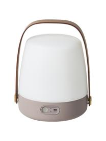 Lampe à poser d'extérieur mobile à intensité variable Lite-up, Beige, blanc, brun foncé, Ø 20 x haut. 26 cm