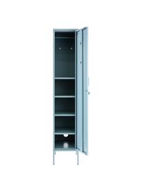 Malá šatní skříň Skinny, Ocel s práškovým nástřikem, Světle modrá, Š 35 cm, V 183 cm