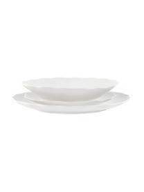 Geschirr-Set Versailles aus Porzellan, 4 Personen (12-tlg.), Porzellan, Weiß, Set mit verschiedenen Größen