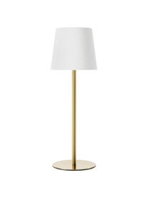 Lampe de table à intensité variable avec port USB Fausta, Couleur dorée, blanc, Ø 13 x haut. 37 cm