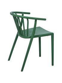 Chaise de jardin verte, empilable Capri, Polypropylène, Vert, larg. 53 x prof. 55 cm