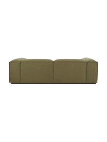 Canapé d'angle modulable Lennon, Tissu vert, larg. 238 x prof. 180 cm, méridienne à droite
