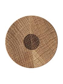 Salière et poivrière Bizz, 2 élém., Blanc crème, brun, bois clair, Ø 5 x haut. 17 cm
