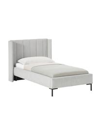 Jednolůžková postel Dusk, Světle šedá, Š 90 cm, D 200 cm