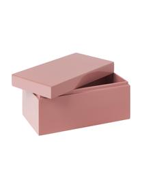 Sada úložných krabic Kylie, 2 díly, MDF deska (dřevovláknitá deska střední hustoty), Světle šedá, růžová, Sada s různými velikostmi
