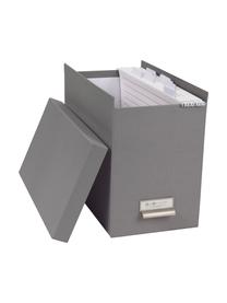 Hängeregister-Box Johan, 9-tlg., Organizer: Fester, laminierter Karto, Organizer außen: HellgrauOrganizer innen: Weiß, B 19 x H 27 cm