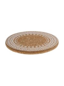 Podložka pod hrnec Oasis, 2 ks, Korek, Bílá, korek, Ø 20 cm, V 2 cm