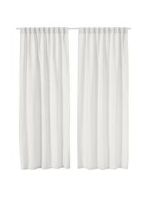 Blickdichte Bouclé-Vorhänge Bellamie mit Tunnelsaum, 2 Stück, Bouclé (85 % Polyester, 15 % Acryl), Cremeweiß, B 135 x L 260 cm