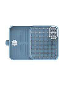 Égouttoir extensible avec écoulement d'eau réglable Extend, Acier, polypropylène (PP), Bleu, larg. 36 x haut. 16 cm