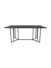Table en bois de manguier Luca, 180 x 90 cm, Noir, larg. 180 x haut. 75 cm