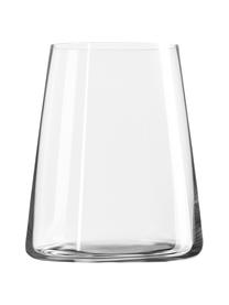 Bicchiere acqua in cristallo a forma di cono Power 6 pz, Cristallo, Trasparente, Ø 9 x Alt. 10 cm, 380 ml