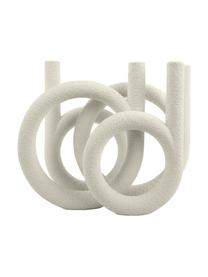 Kerzenhalter Ring in Weiß, Kunststoff, Weiß, 38 x 30 cm