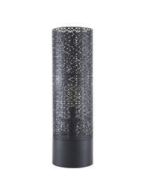 Grote vloerlamp Maison met stekker, Lamp: gepoedercoat metaal, Diffuser: glas, Zwart, Ø 24 x H 78 cm