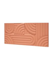 Decoración de pared Massimo, Tablero de fibras de densidad media (MDF), Terracota, An 120 x Al 60 cm
