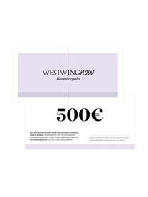 Buono regalo, Buono su carta fine, in una busta di alta qualità, Bianco, lilla, 500