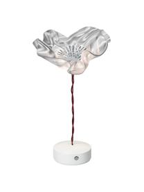 Lámpara de mesa LED regulable de diseño Lafleur, portátil, Pantalla: Lentiflex, Transparente, marrón, Ø 15 x Al 26 cm