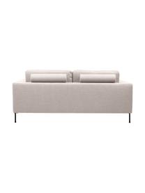Sofa Cucita (2-Sitzer) mit Metall-Füßen, Bezug: Webstoff (Polyester) Der , Gestell: Massives Kiefernholz, FSC, Füße: Metall, lackiert, Webstoff Beige, B 187 x T 94 cm