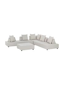 Salotto componibile da giardino Piper 4 pz, Rivestimento: olefina (100% polipropile, Struttura: alluminio zincato a caldo, Color sabbia, Set in varie misure