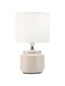 Malá stolová lampa Bright Soul, Béžová, krémovobiela, Ø 18 x V 30 cm