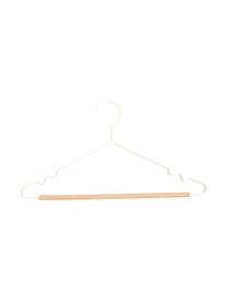 Cintres Adult Top, 10 pièces, Bois, acier, revêtement par poudre, Blanc, larg. 39 x haut. 20 cm