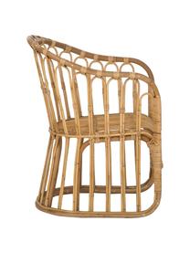 Rattan-Armlehnstuhl Palma, Rattan, Braun, B 60 x T 65 cm