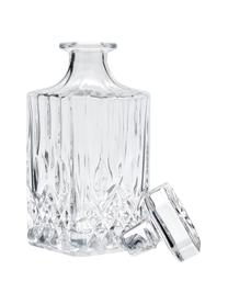 Whiskyset George met kristalreliëf, 3-delig, Glas, Transparant, Set met verschillende groottes