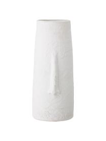 Große Deko-Vase Nose aus Terrakotta, Terrakotta, Weiß, B 20 x H 40 cm