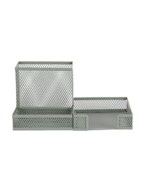 Büro-Organizer Essentials in Graugrün, Metall, beschichtet, Graugrün, B 22 x T 10 cm