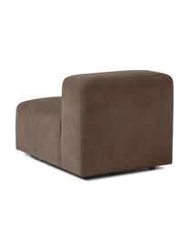 Modulo centrale Lena, Rivestimento: tessuto (88% poliestere, , Struttura: legno di pino, legno lami, Piedini: plastica, Tessuto marrone scuro, Larg. 76 x Prof. 106 cm