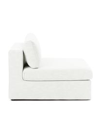 Modulo centrale Russell, Rivestimento: 100% cotone Con 50.000 ci, Struttura: legno di pino massiccio c, Piedini: plastica, Tessuto bianco crema, Larg. 103 x Alt. 77 cm
