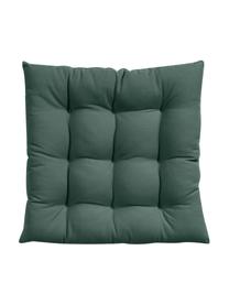 Cuscino sedia verde scuro Ava, Rivestimento: 100% cotone, Verde scuro, Larg. 40 x Lung. 40 cm