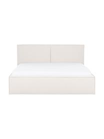 Letto imbottito Dream, Rivestimento: poliestere (tessuto testu, Tessuto greige, Larg. 160 x Lung. 200 cm