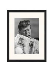 Oprawiony druk cyfrowy John, John F. Kennedy, S 33 x W 43 cm