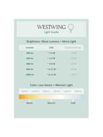 Design Tischlampe Wonder Times, Lampenschirm: Glas, Weiß, Rosa, B 13 x H 41 cm