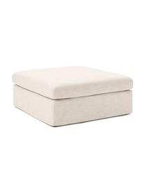 Puf Russell, Tapicerka: 100% bawełna Dzięki tkani, Stelaż: lite drewno sosnowe z cer, Nogi: tworzywo sztuczne, Beżowa tkanina, S 103 x W 43 cm