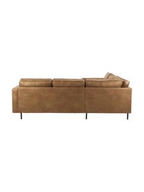 Canapé d'angles cuir recyclé Hunter, Cuir brun, larg. 235 x prof. 235 cm