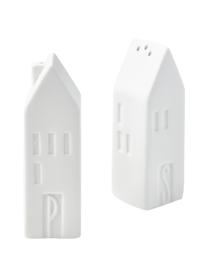 Komplet solniczki i pieprzniczki Home, 2 elem., Porcelana, Biały, S 3 x W 9 cm