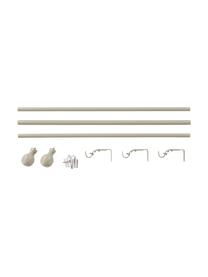 Gardinenstange Balista, B 134-180 cm, Metall, beschichtet, Beige, B 134-180 x H 5 cm